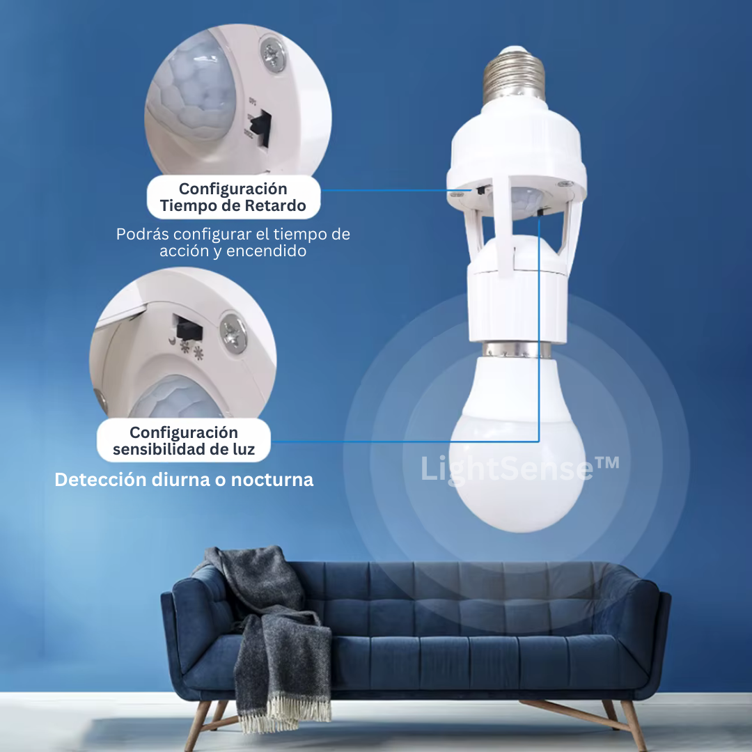 LightSense: Portalámparas con Sensor de Movimiento