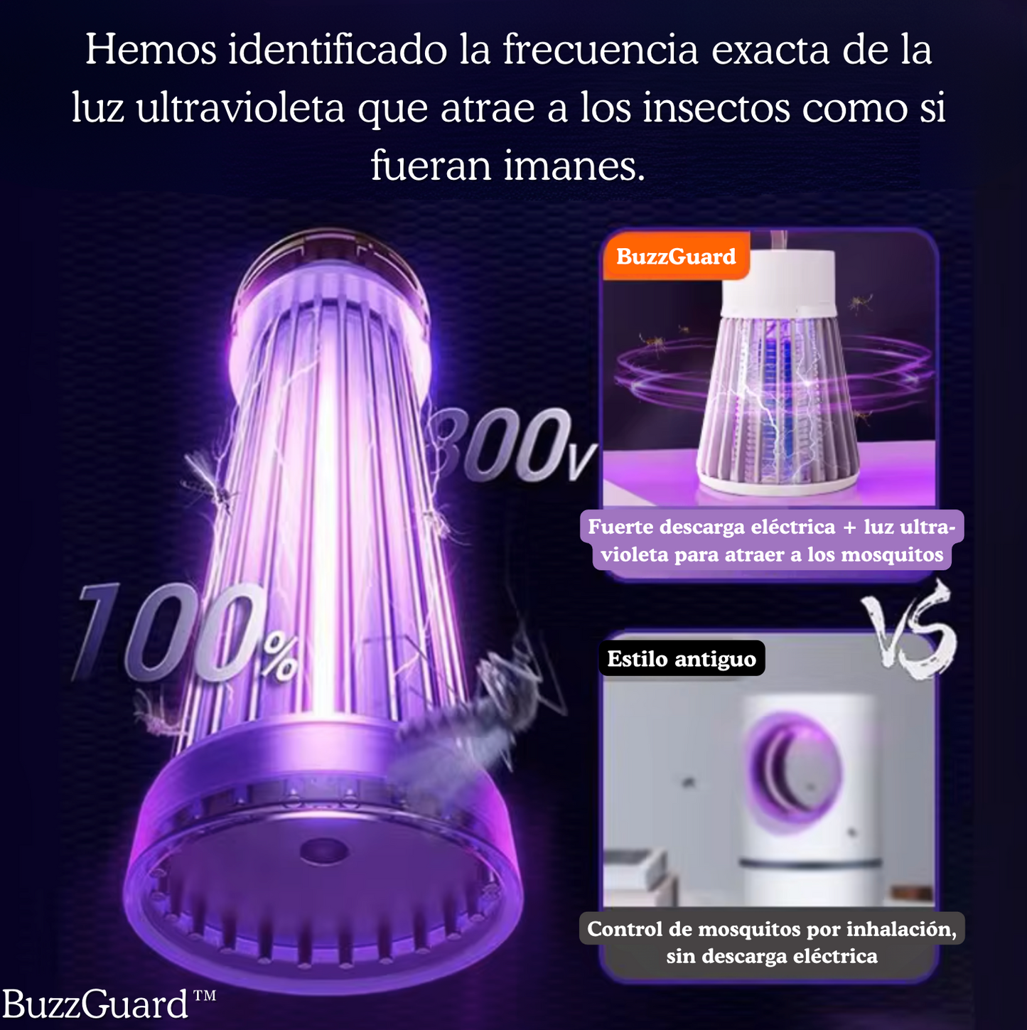 BUZZGUARD™ | LÁMPARA ANTIMOSQUITOS