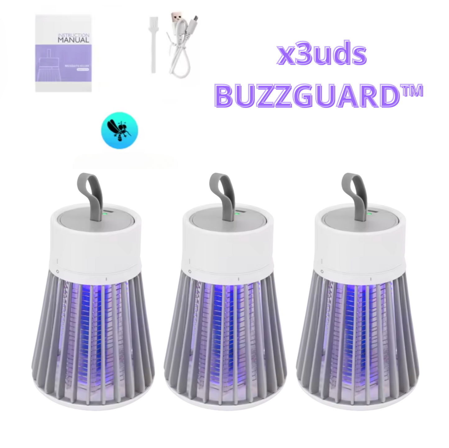 BUZZGUARD™ | LÁMPARA ANTIMOSQUITOS