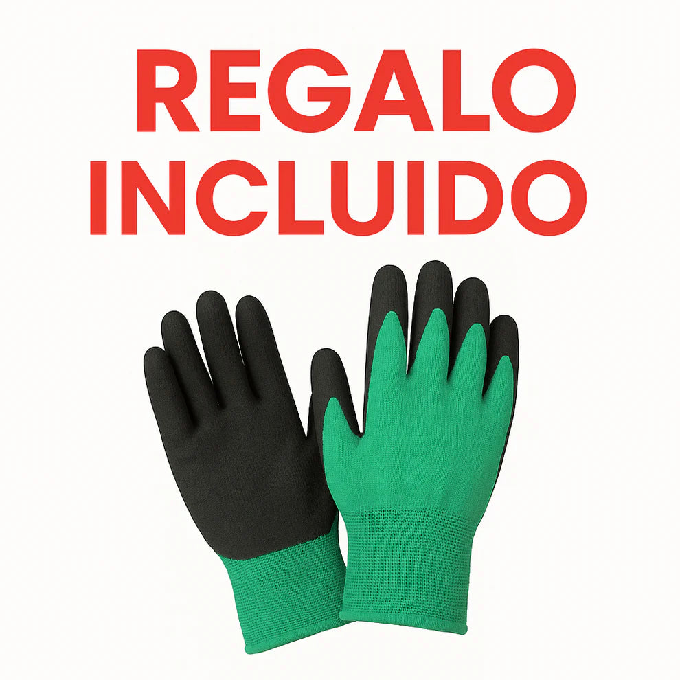 JardinMax™ | Pack de Jardinería (Azada, Rastrillo, Manguera + Guantes)