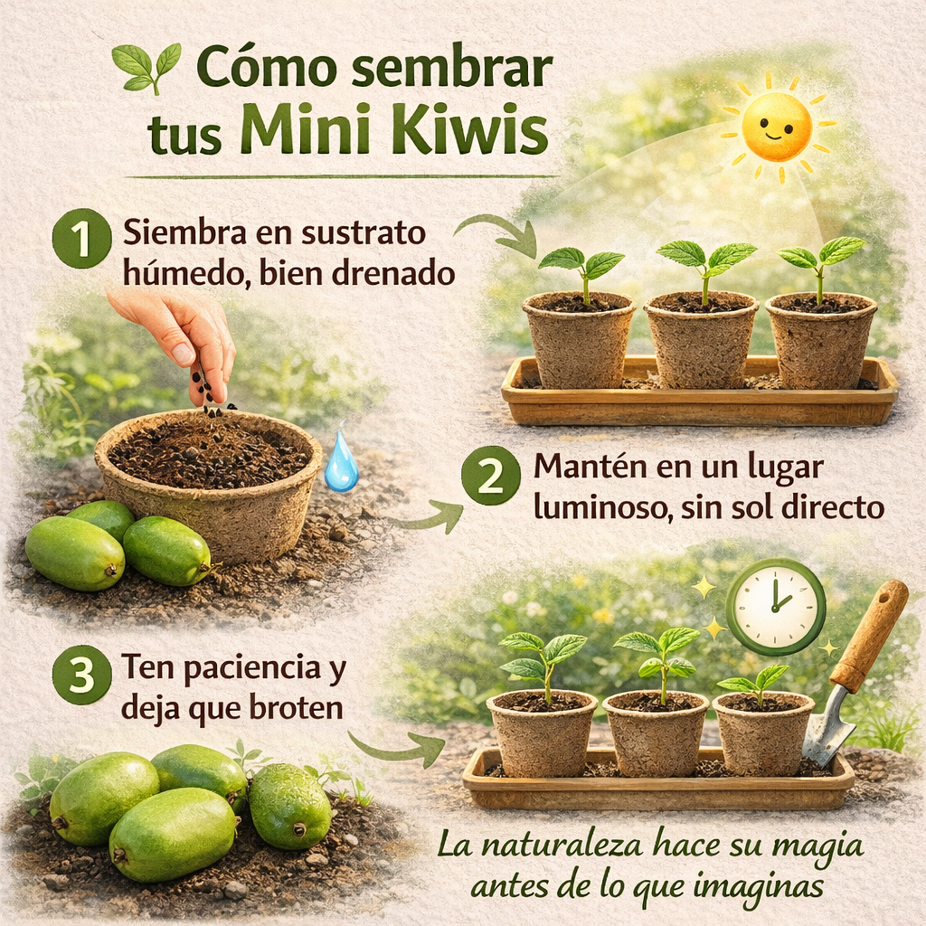 MiniGreen: Semillas de Mini Kiwis