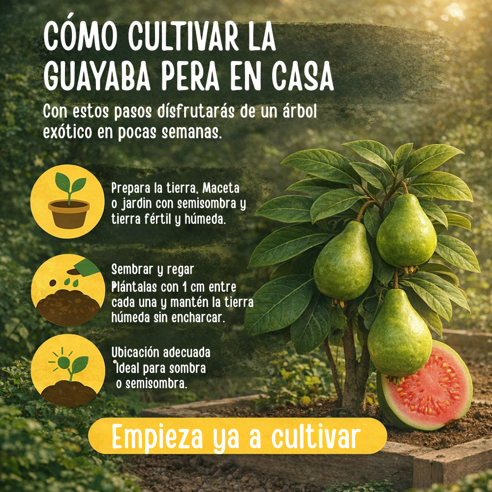 GuavaSeeds™ – Semillas de Guayaba Pera Gigante