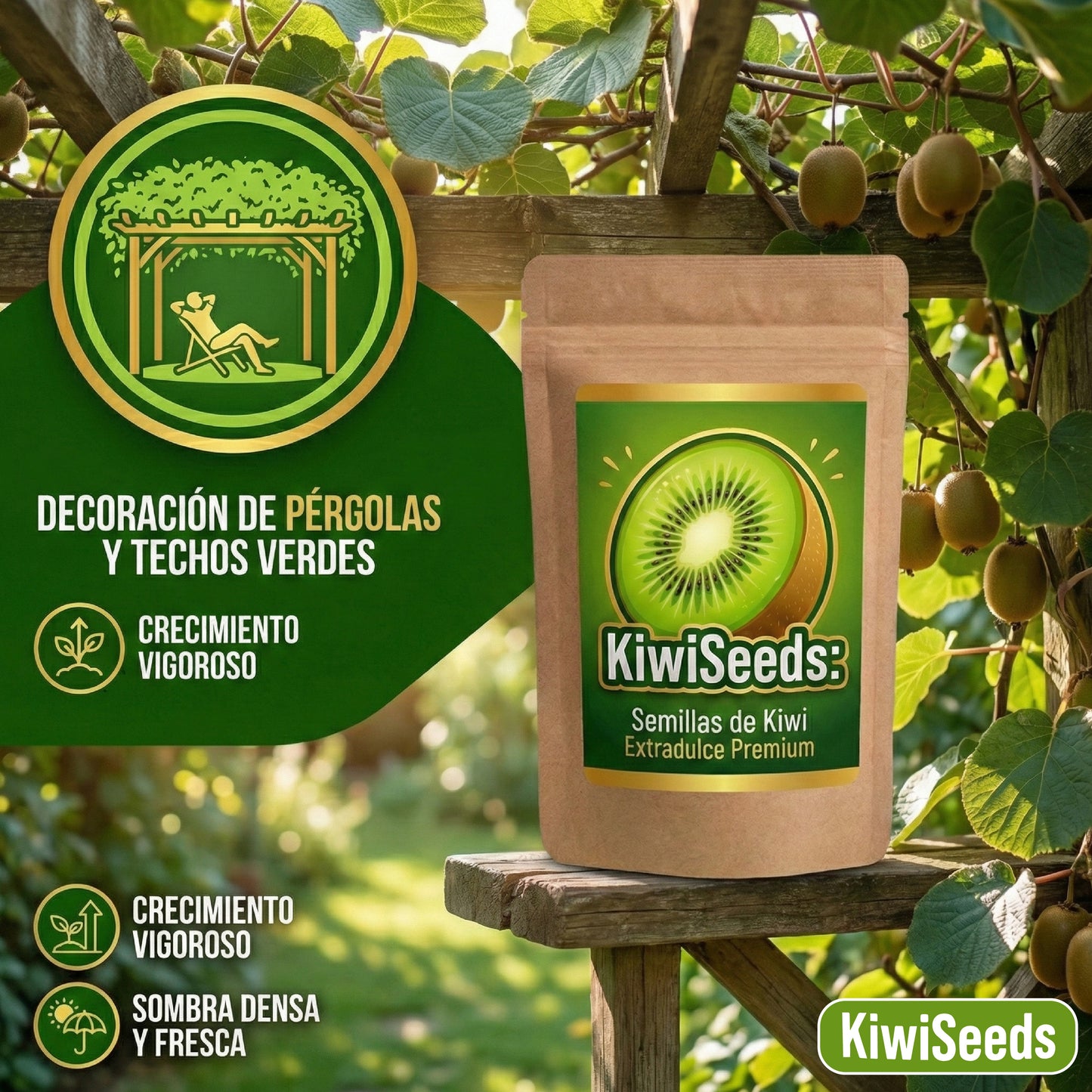 KiwiSeeds: Semillas de Kiwi Extradulce