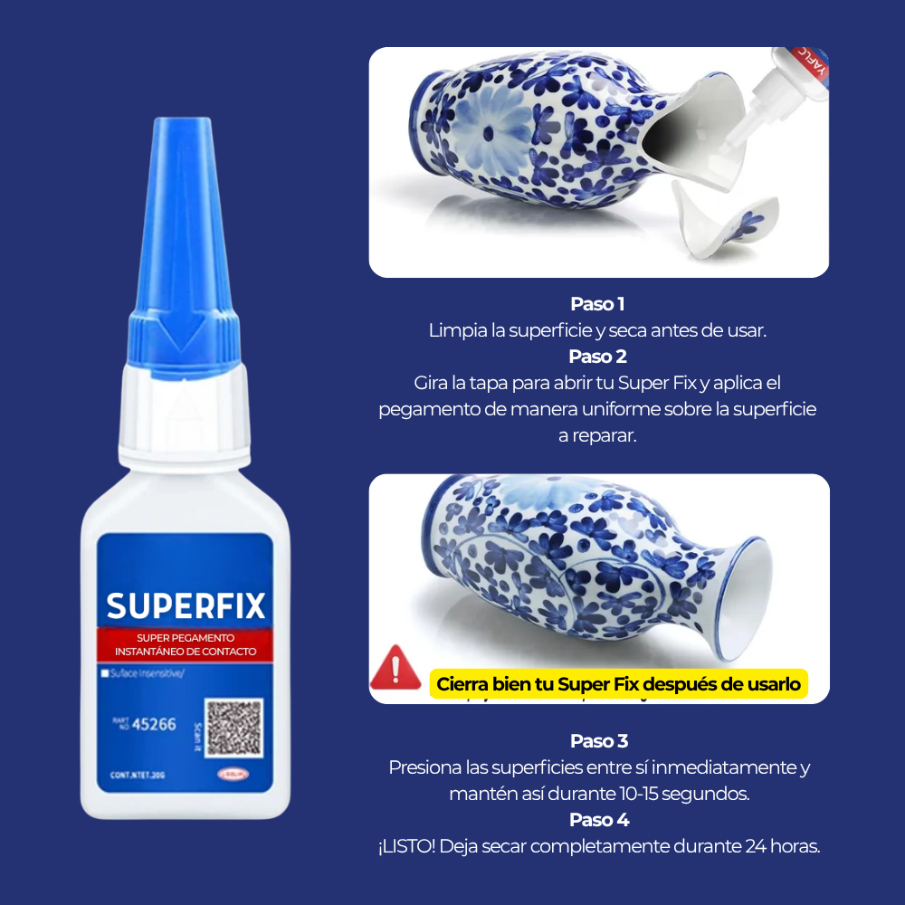 SuperFix | Super pegamento instantáneo de contacto