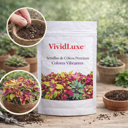 VividLuxe: Semillas de Coleus Premium de Colores Vibrantes