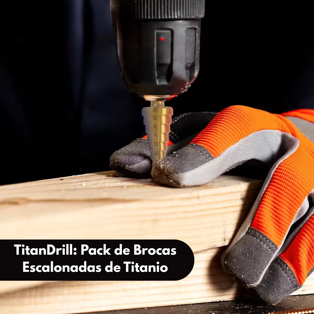 TitanDrill™ | Pack de Brocas Escalonadas de Titanio