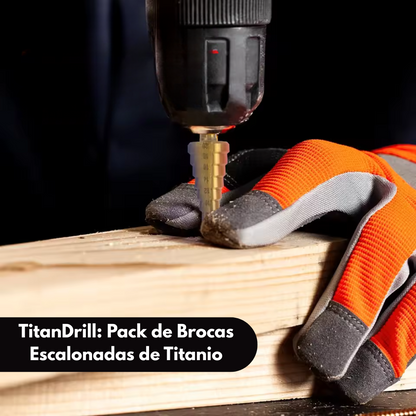 TitanDrill™ | Pack de Brocas Escalonadas de Titanio