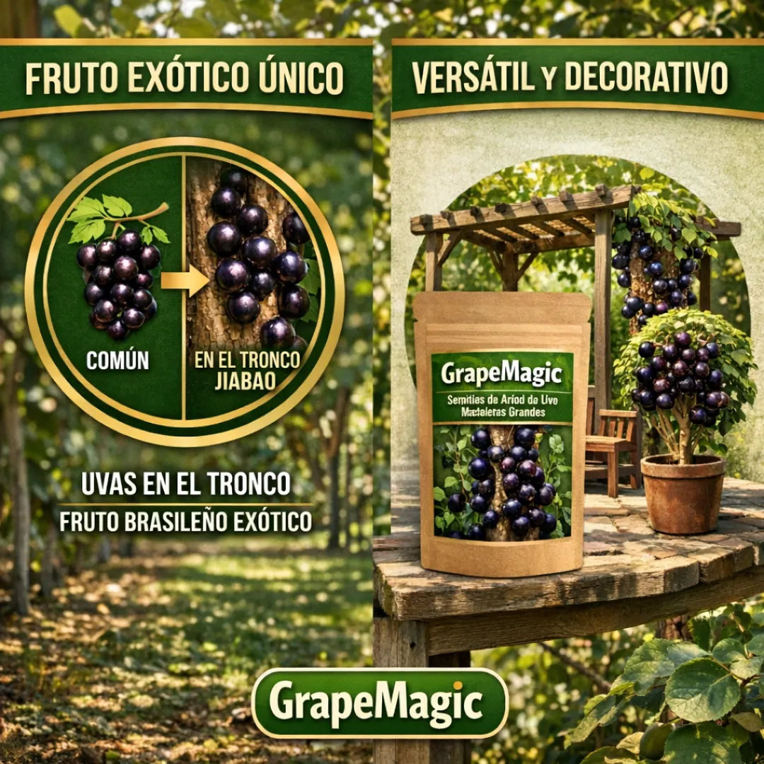 GrapeMagic - Semillas de Árbol de Uva Brasileña Exótica