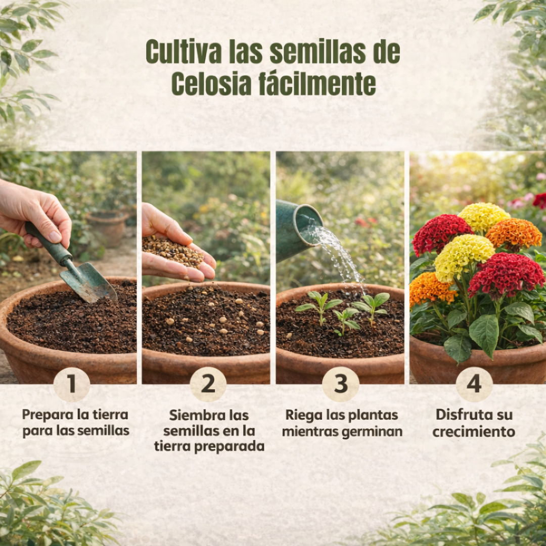 Celosia: Semillas de Flor de Terciopelo