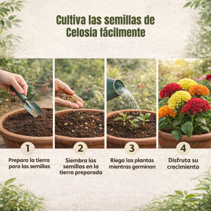 Celosia: Semillas de Flor de Terciopelo
