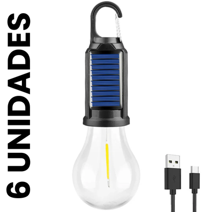 SolarSphere™ – Bombilla Solar Portátil con Enganche