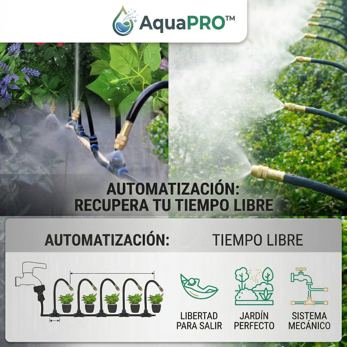 AquaPRO™ – Sistema de Nebulización Riego Profesional