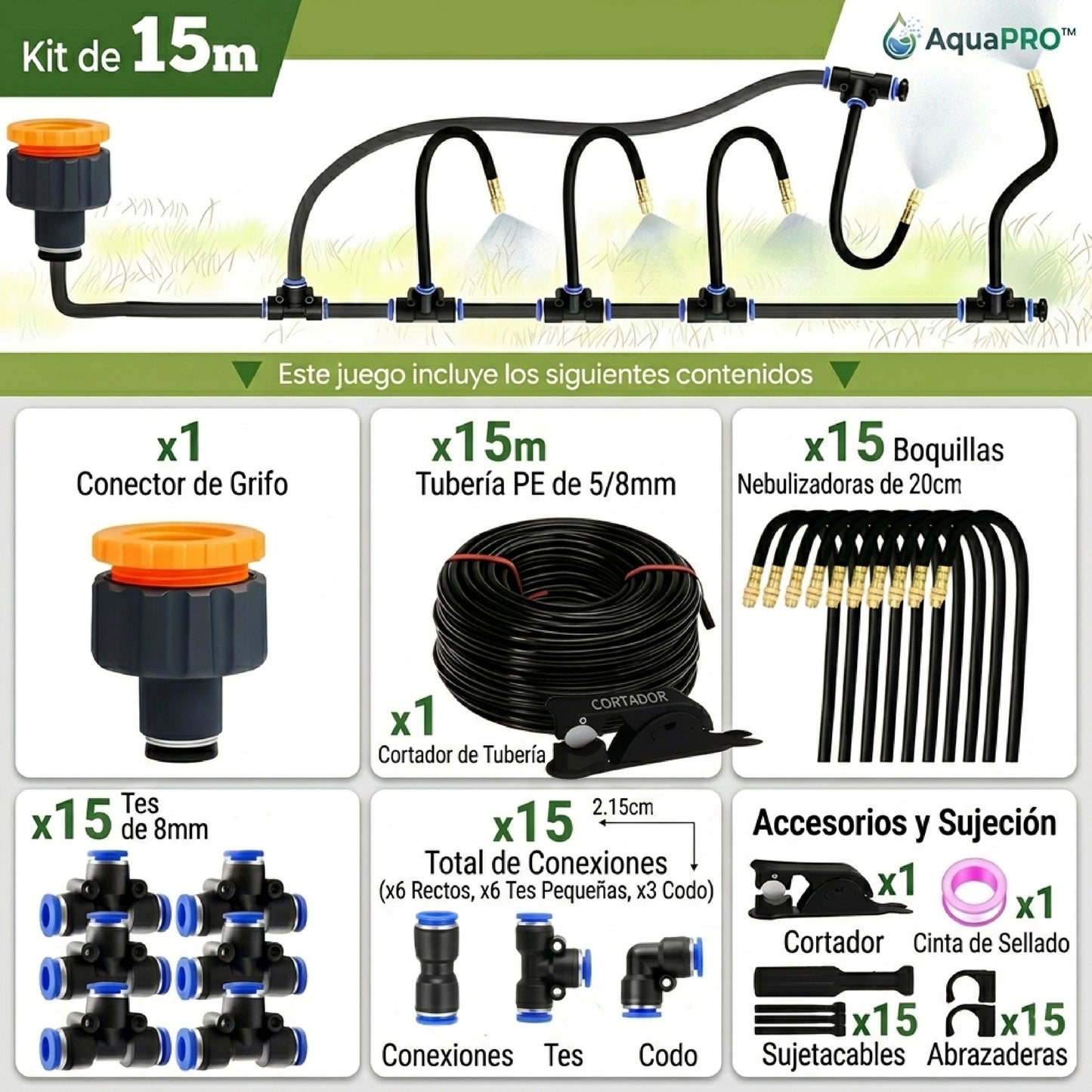 AquaPRO™ – Sistema de Nebulización Riego Profesional