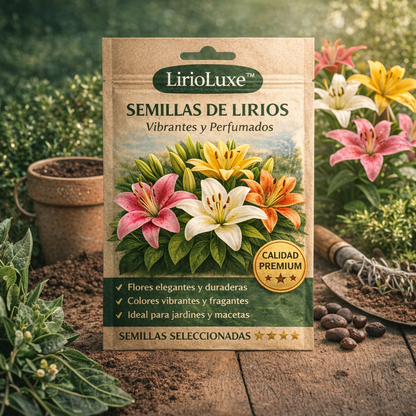 LirioLuxe™ – Semillas de Lirios Vibrantes y Perfumados