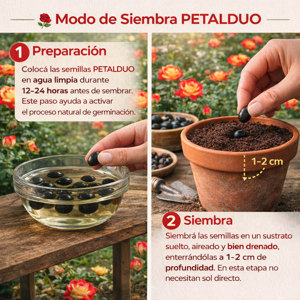 PetalDuo | Semillas de Rosa DuoColor