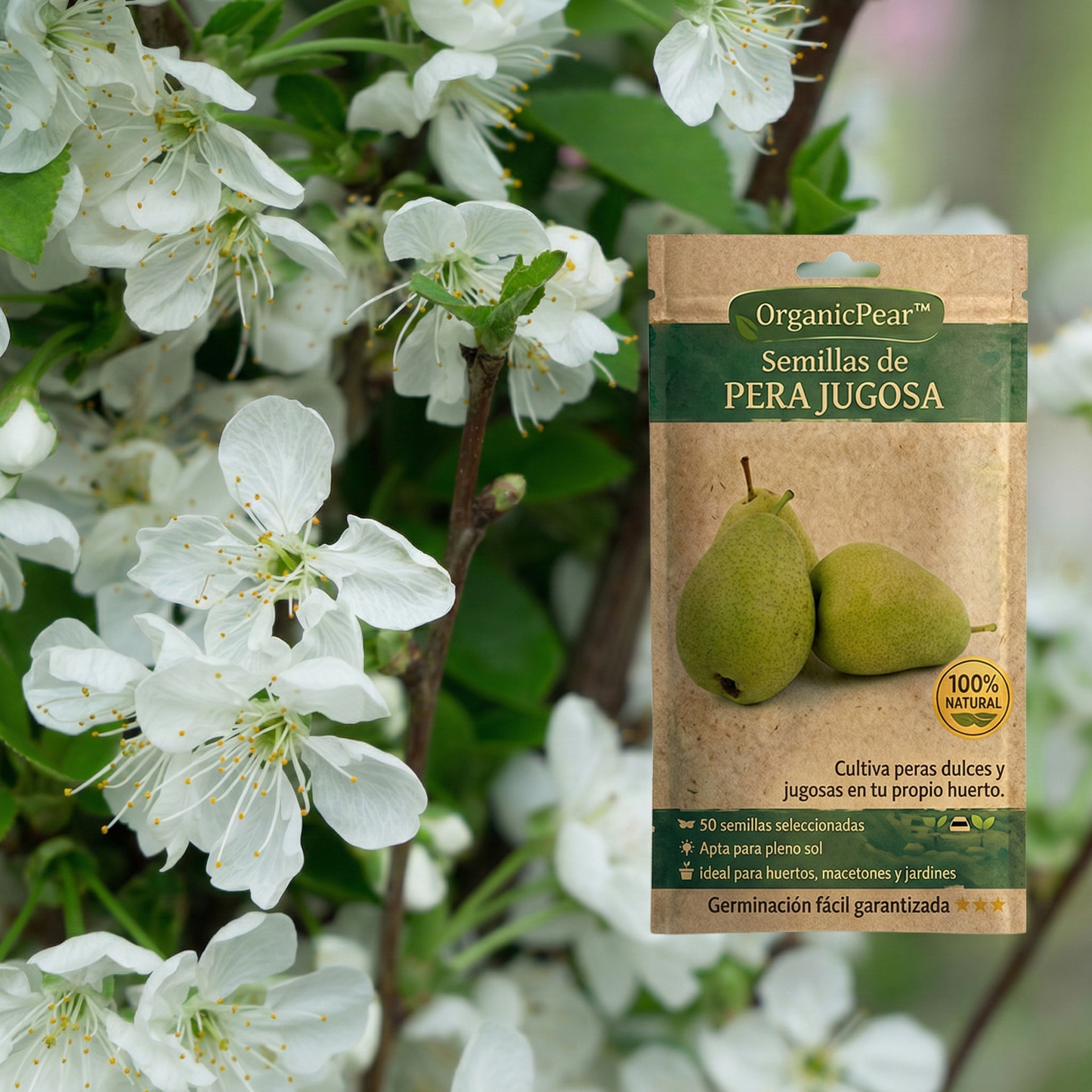 OrganicPear™ – Semillas de Pera Jugosa