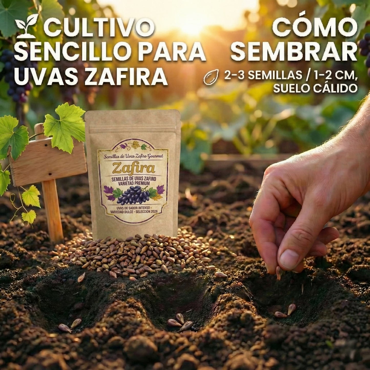 Zafira | Semillas de Uvas Zafiro Variedad Premium