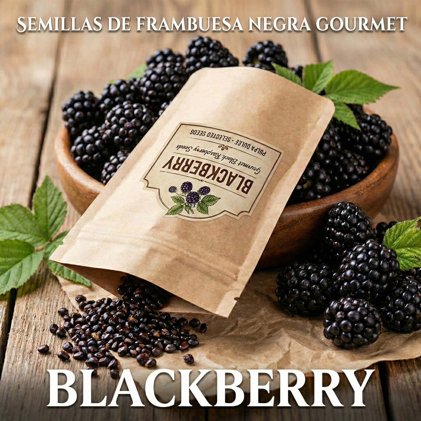 BlackBerry | Semillas de Frambuesa Negra Gourmet de Pulpa Dulce