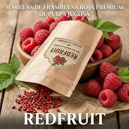 RedFruit | Semillas de Frambuesa Roja Premium de Pulpa Jugosa