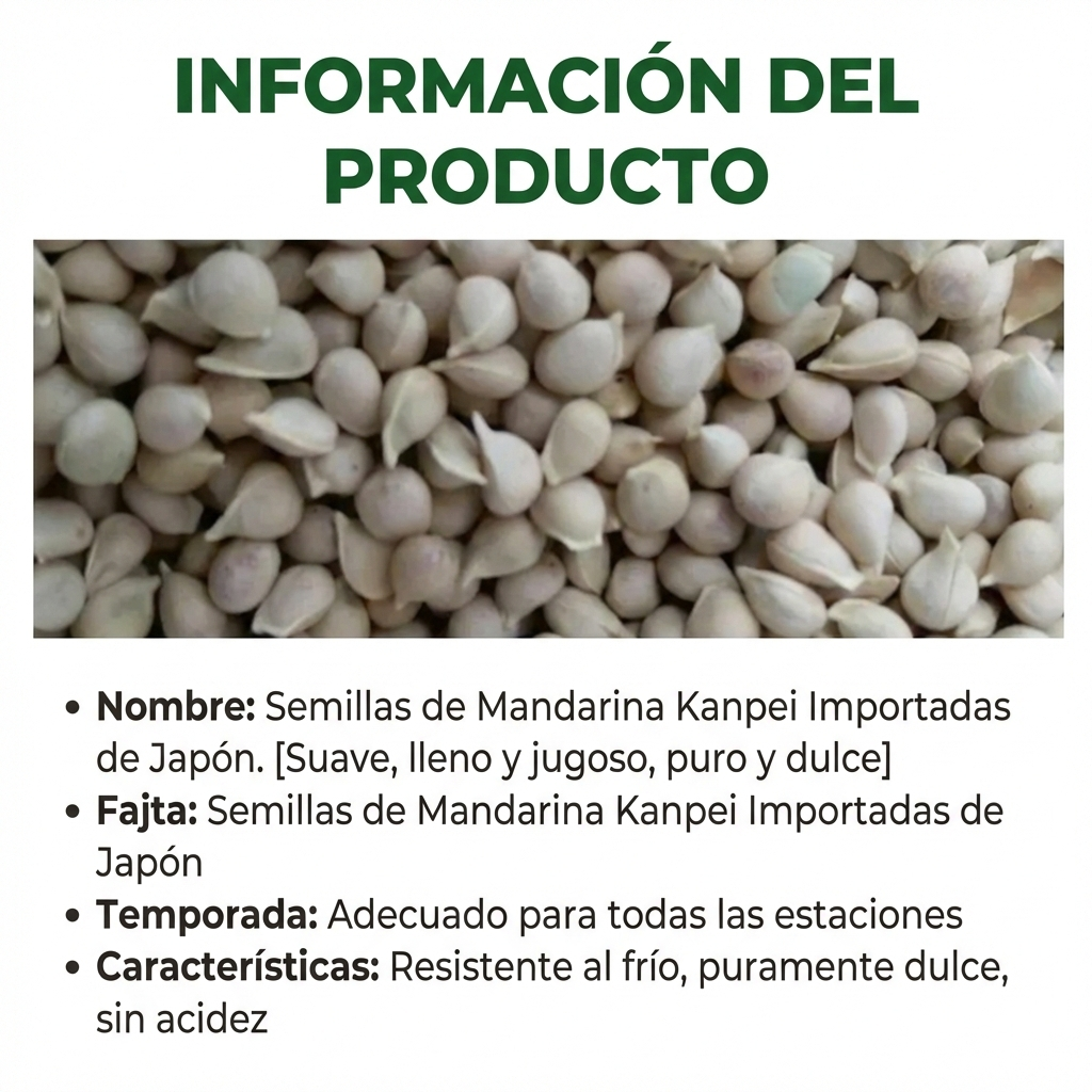 Kanpei | Semillas de Naranja Dulce Japonesa