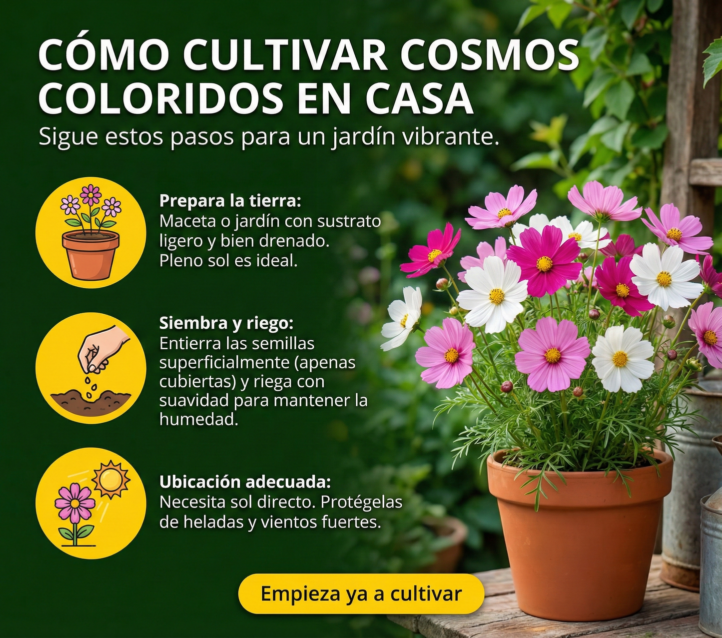 BippiGarden™ – Semillas de Cosmos Coloridos