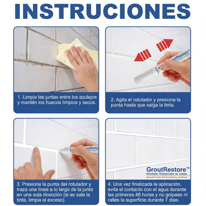 GroutRestore™ – Rotuladores Restauradores de Juntas