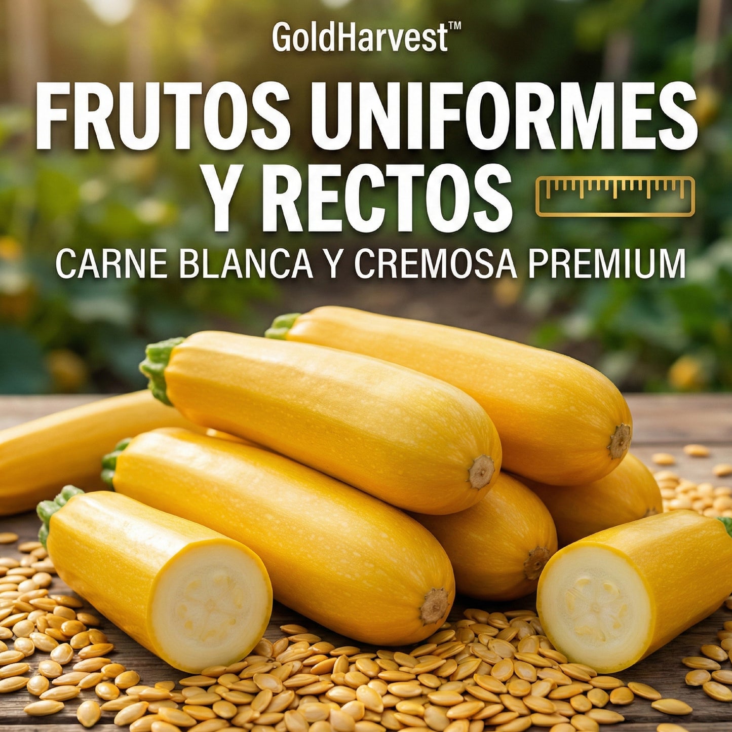 GoldHarvest™ – Semillas de Calabacín de Oro Jugoso
