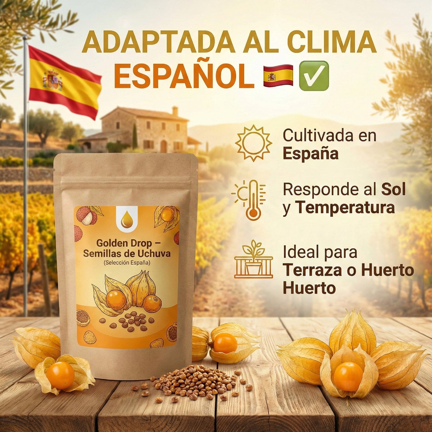 Golden Drop – Semillas de Uchuva (Selección España)