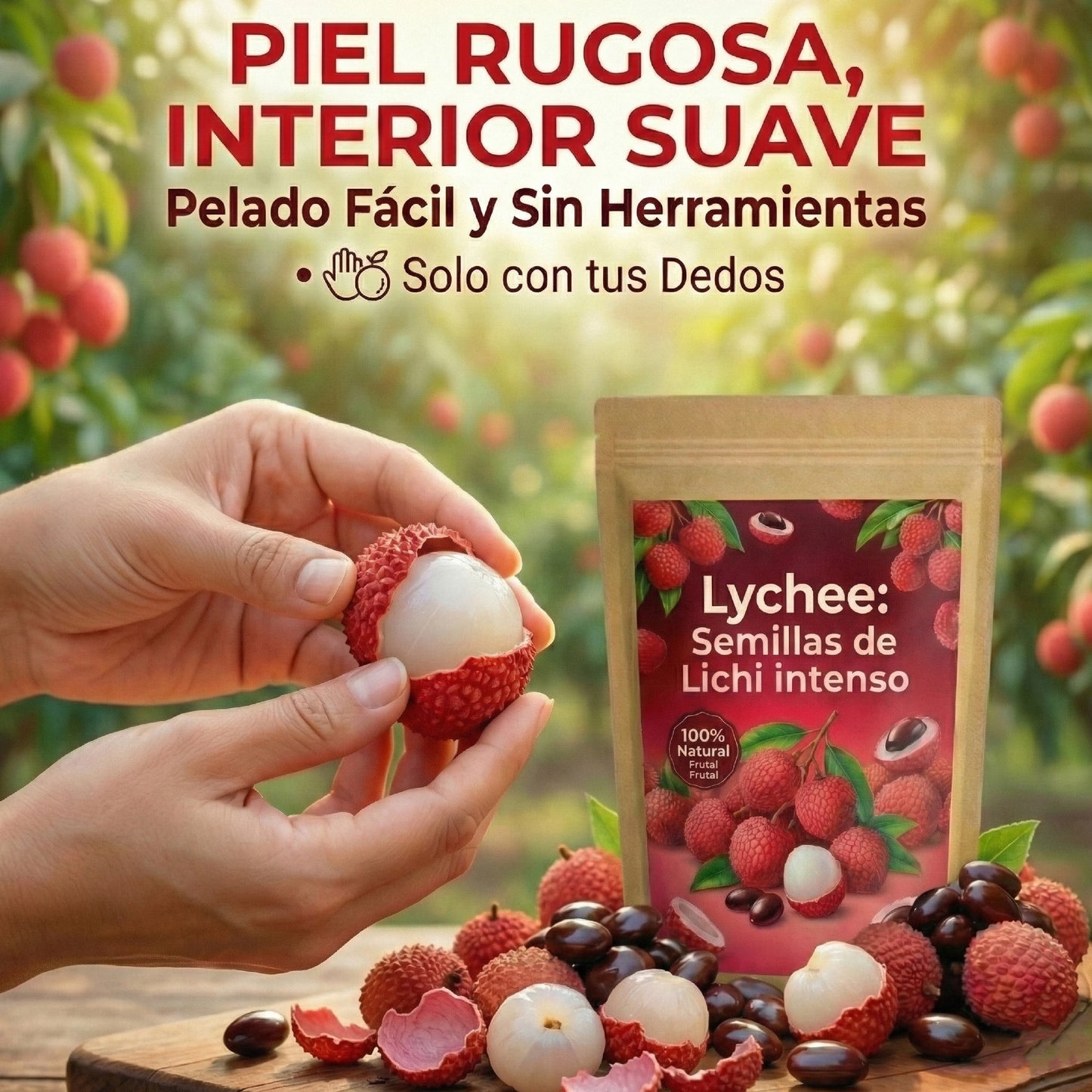 Lychee: Semillas de Lichi intenso