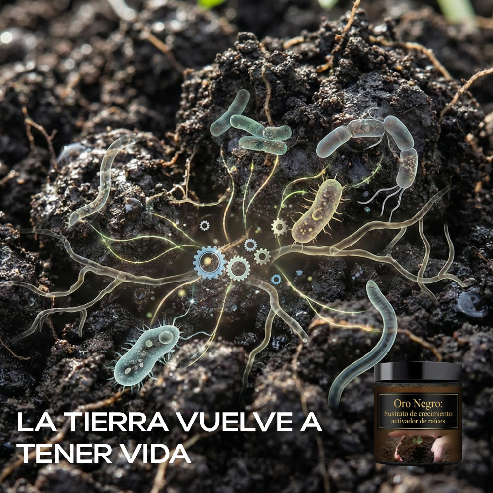 Oro Negro: Sustrato de crecimiento activador de raíces