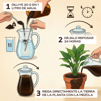 Oro Negro: Sustrato de crecimiento activador de raíces