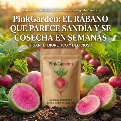 PinkGarden | Semillas de Rábano Sandía Gigante Diurético