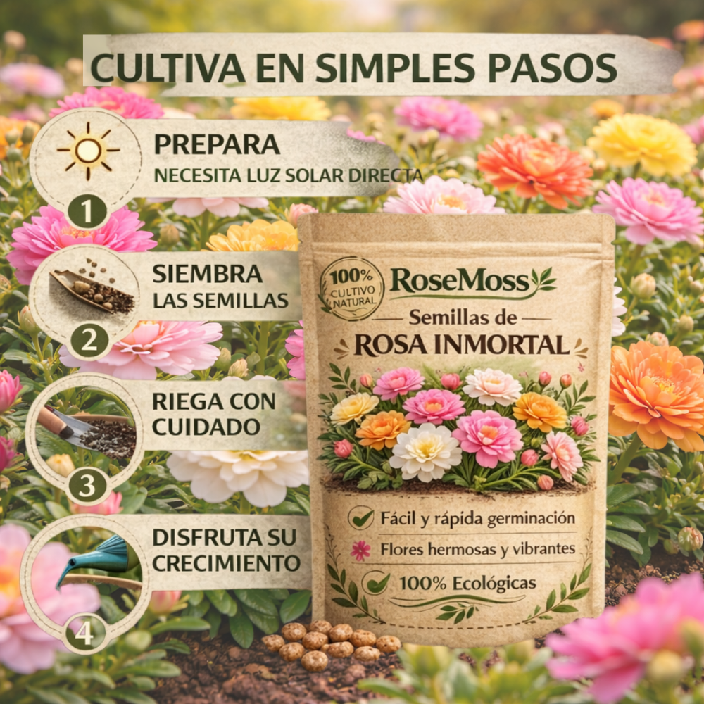 RoseMoss: Semillas de Rosa Inmortal