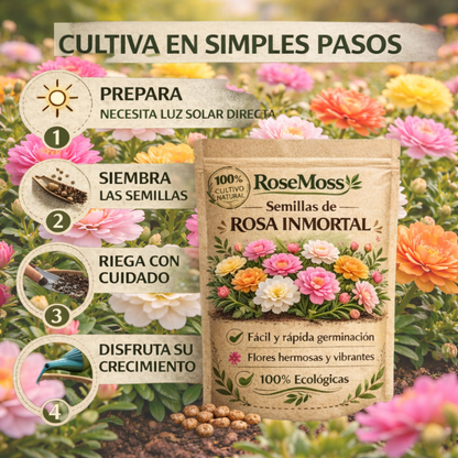RoseMoss: Semillas de Rosa Inmortal