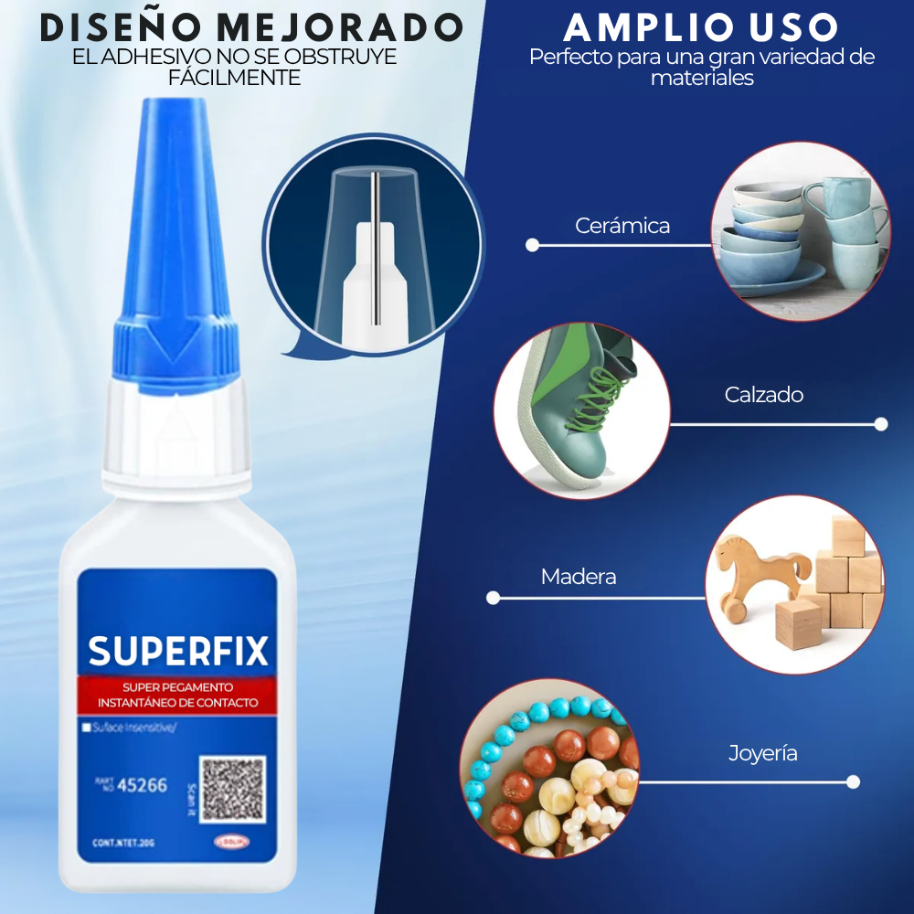 SuperFix | Super pegamento instantáneo de contacto