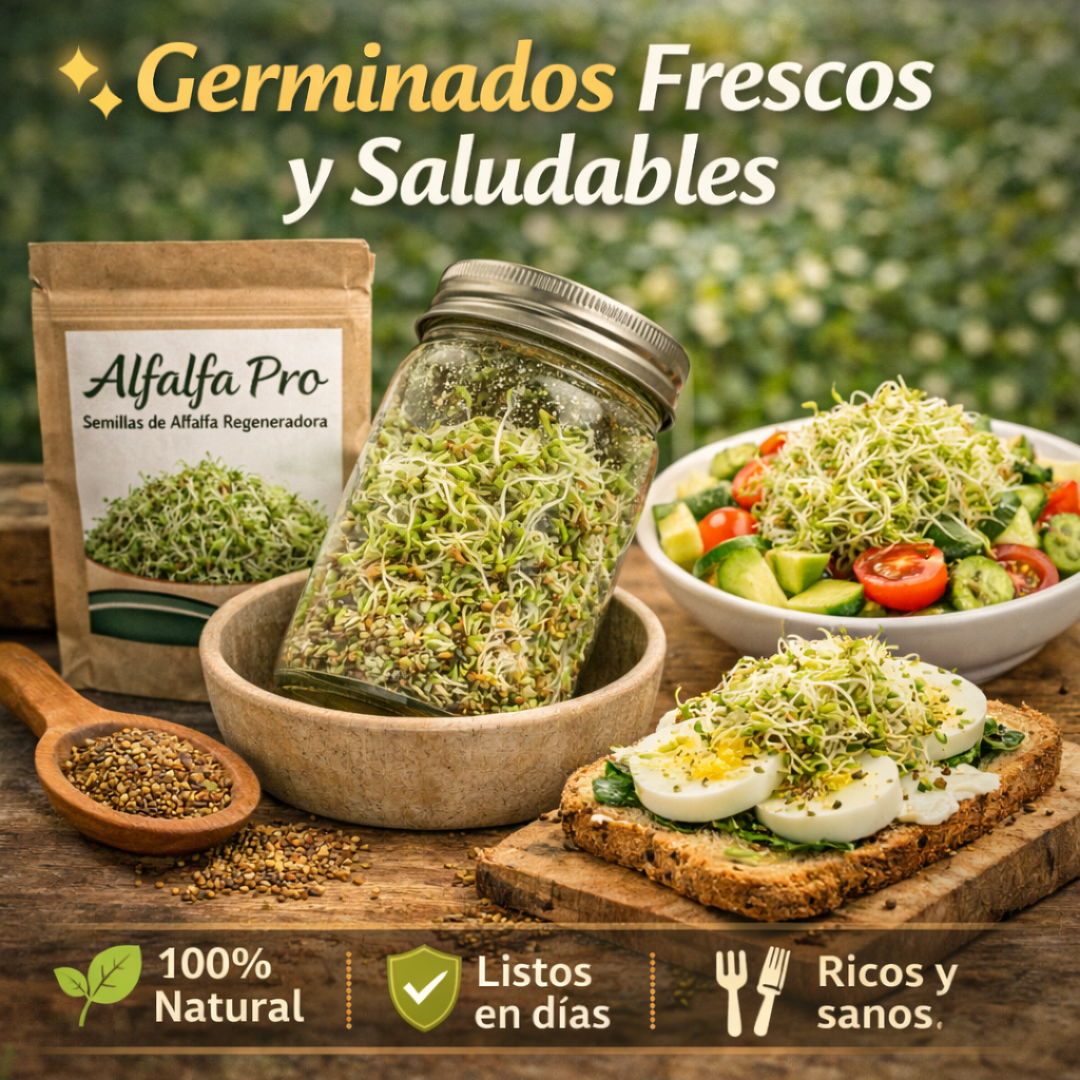 Alfalfa Pro - Semillas de Alfalfa Nutritiva y Regeneradora