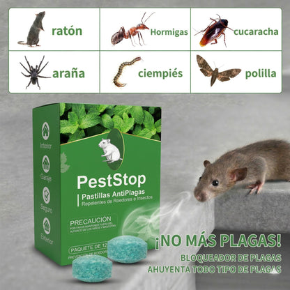 PestStop | Pastillas AntiPlagas Repelentes de Roedores
