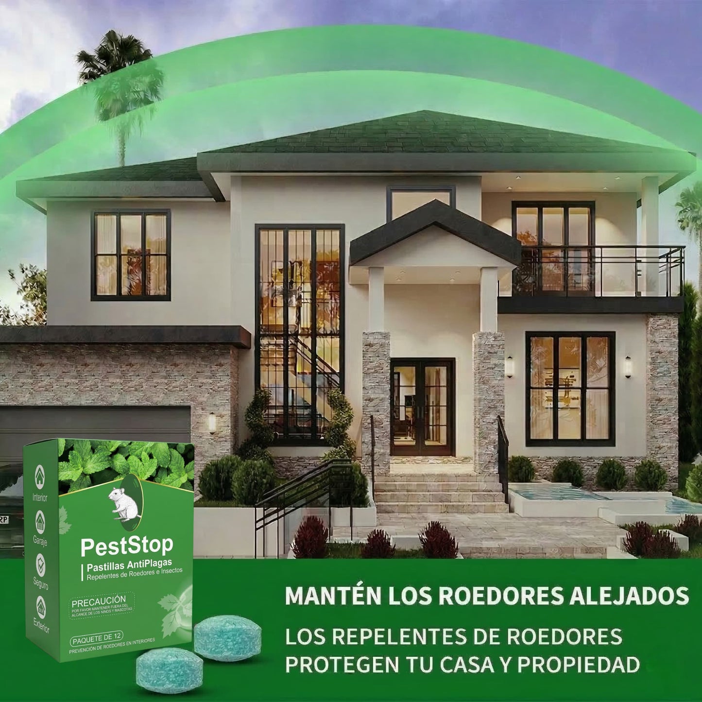 PestStop | Pastillas AntiPlagas Repelentes de Roedores