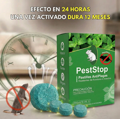PestStop | Pastillas AntiPlagas Repelentes de Roedores